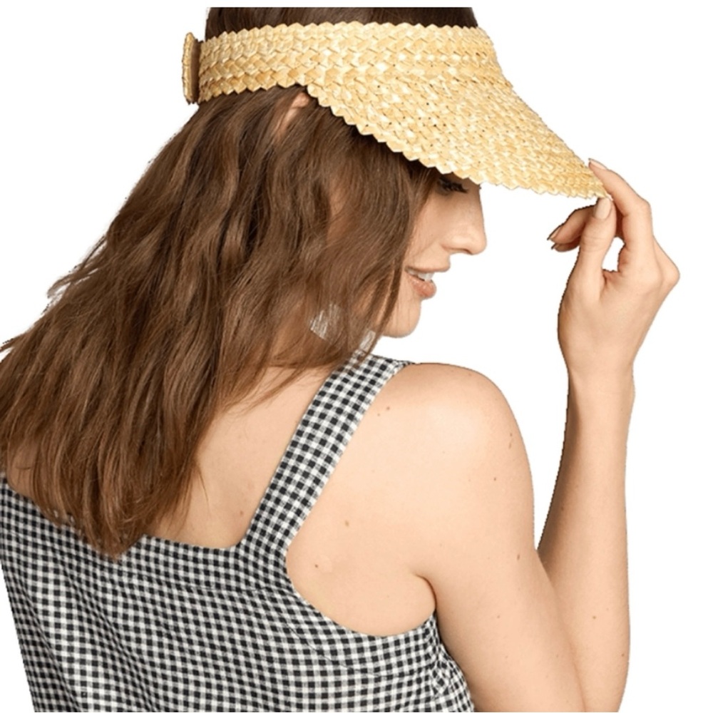 Beach Riot Natural Straw Visor